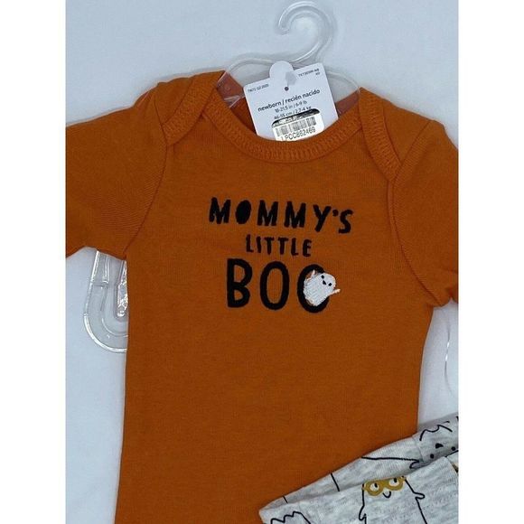 Carter's Halloween Outfit "Mommy's Little BOO" Ghost Newborn 6 Months - Picture 6 of 10